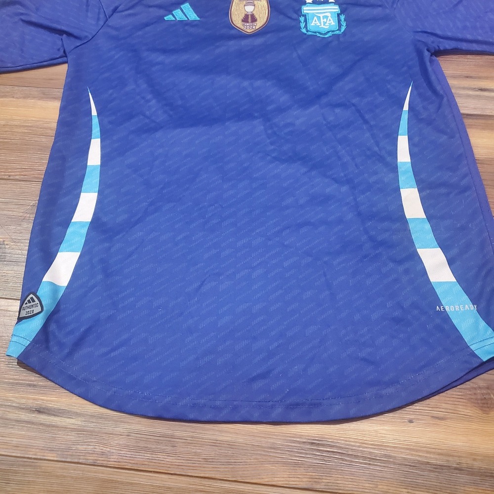 Adidas Argentina 2024 Copa America Jersey Blue Jesse 28 Authentic Soccer Mens L - Picture 9 of 15